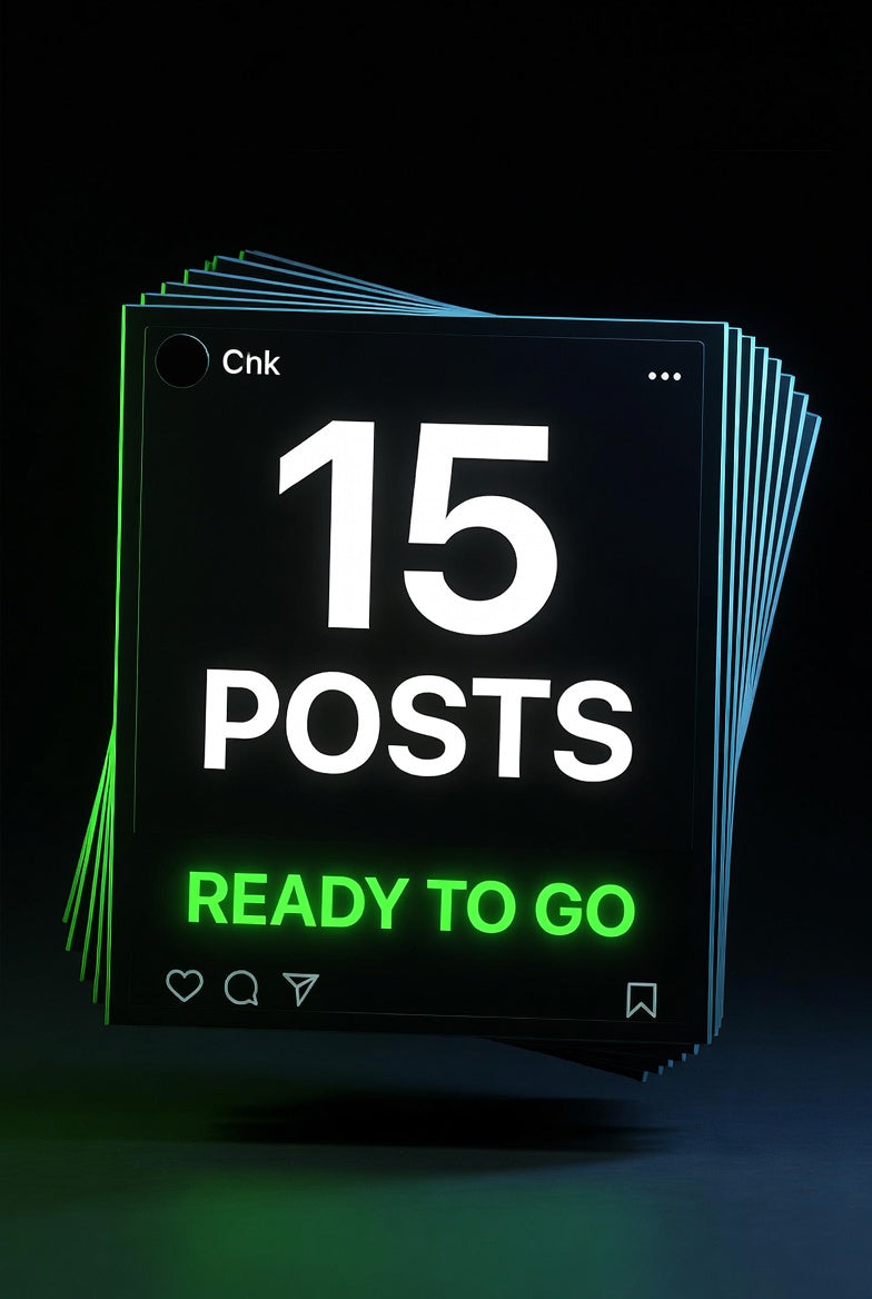 1 Monat Content - 15 Posts (Bestseller)